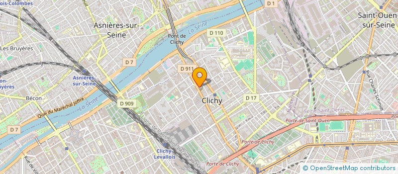 localisation de l'entreprise ASSOCIATION CULTURELLE ET SOCIALE CATHOLIQUE DE CLICHY à CLICHY