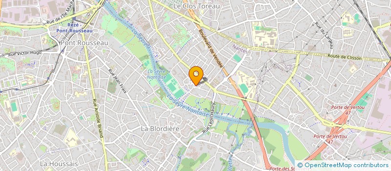 localisation de l'entreprise ASSOCIATION CULTURELLE ET SOCIALE DES RETRAITES ET PRERETRAITES CFDT DE L'AGGLO NANTAISE à NANTES