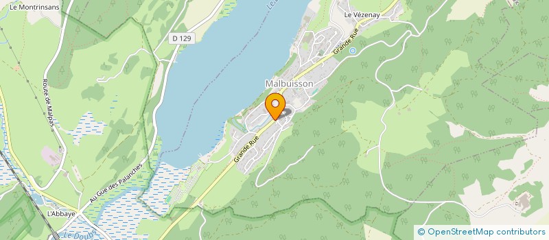 localisation de l'entreprise ASSOCIATION CULTURELLE ET SPORTIVE DE L'ECOLE INTERCOMMUNALE MALBUISSON-MONTPERREUX  MALBUISSON