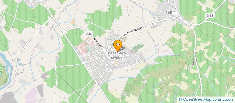 localisation de l'entreprise ASSOCIATION CULTURELLE ET SPORTIVE DE L ECOLE MATERNELLE DE MURVIEL 367/96 à MURVIEL-LES-BEZIERS