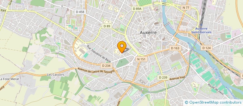 localisation de l'entreprise ASSOCIATION CULTURELLE ET SPORTIVE DE L'I.U.F.M. DE BOURGOGNE - CENTRE D'AUXERRE à AUXERRE