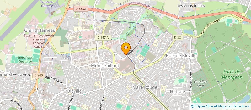 localisation de l'entreprise ASSOCIATION CULTURELLE ET SPORTIVE DES DOM 2000 à LE HAVRE