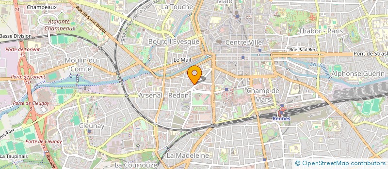 localisation de l'entreprise ASSOCIATION CULTURELLE ET SPORTIVE DES FOOTBALLEURS CAMEROUNAIS DE RENNES (A.C.S.F.C.R.)  RENNES