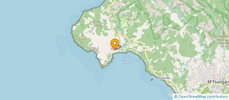 localisation de l'entreprise ASSOCIATION CULTURELLE ET SPORTIVE DES JEUNES DE M'LIHA à M'TSANGAMOUJI