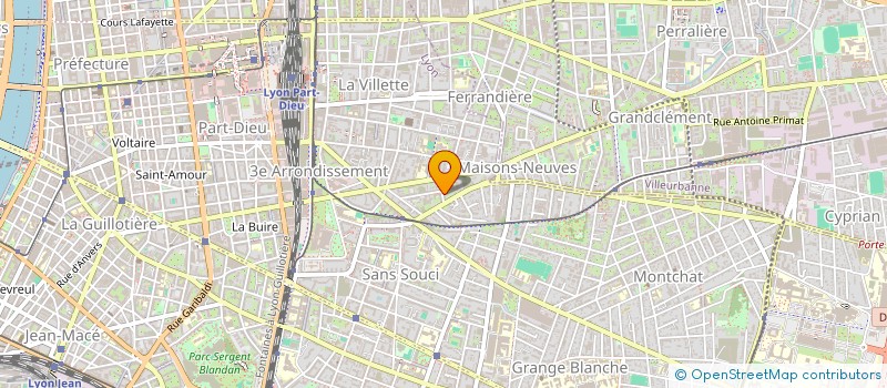 localisation de l'entreprise ASSOCIATION CULTURELLE ET SPORTIVE DES MAISONS NEUVES  LYON