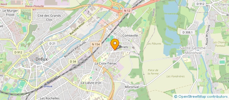 localisation de l'entreprise ASSOCIATION CULTURELLE ET SPORTIVE DREUX DE FOOTBALL (ACSDF à DREUX