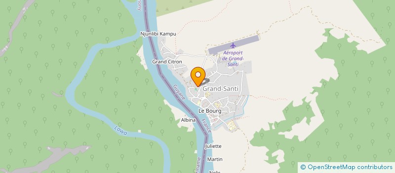 localisation de l'entreprise ASSOCIATION CULTURELLE ET SPORTIVE DU FLEUVE  GRAND-SANTI
