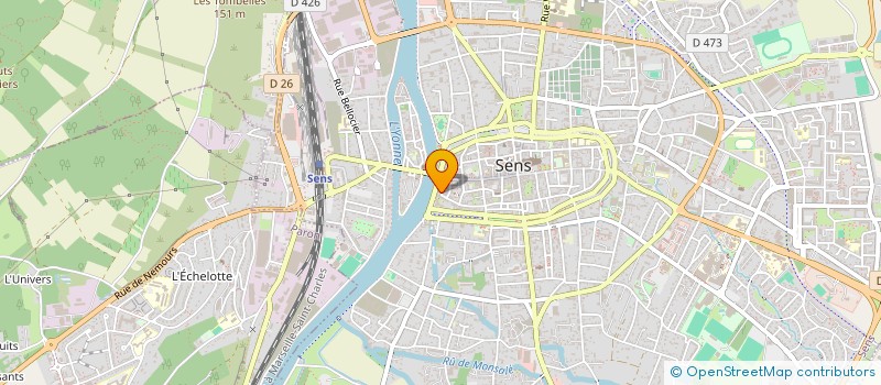 localisation de l'entreprise ASSOCIATION CULTURELLE ET SPORTIVE DU TRIBUNAL JUDICIAIRE DE SENS à SENS