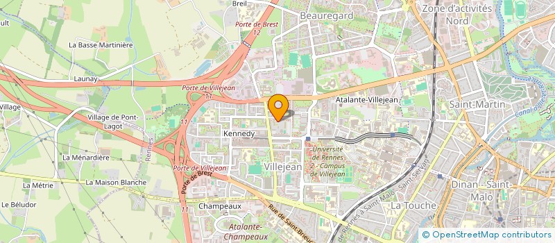 localisation de l'entreprise ASSOCIATION CULTURELLE ET SPORTIVE ECHANGE DIALOGUE ET EDUCATION  RENNES