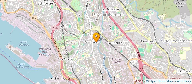 localisation de l'entreprise ASSOCIATION CULTURELLE ET SPORTIVE LA SOLIDARITE à MARSEILLE