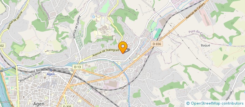 localisation de l'entreprise ASSOCIATION CULTURELLE ET SPORTIVE MAHORAISE D AGEN (ACSMA)  AGEN