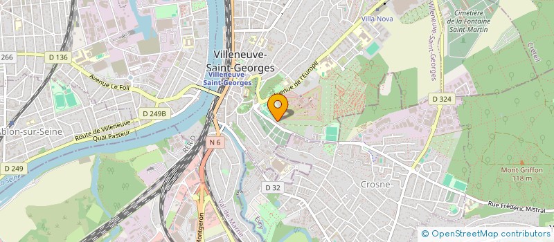 localisation de l'entreprise ASSOCIATION CULTURELLE ET SPORTIVE PORTUGAISE DE VILLENEUVE-SAINT-GEORGES  VILLENEUVE-SAINT-GEORGES