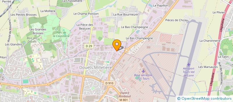 localisation de l'entreprise ASSOCIATION CULTURELLE ET SPORTIVE SOPRA TOURS à TOURS
