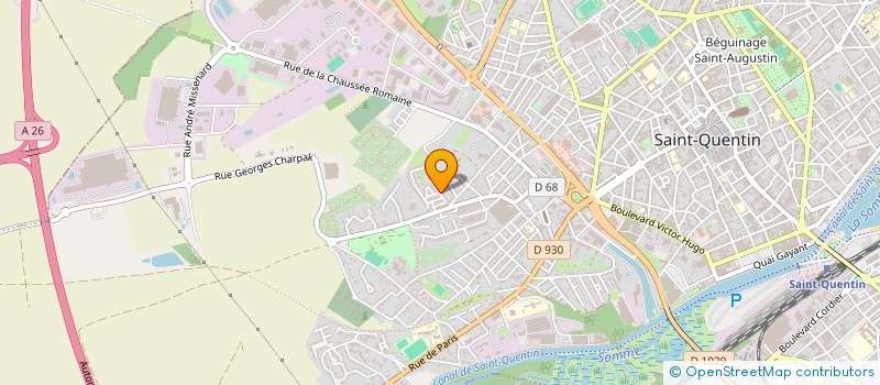 localisation de l'entreprise ASSOCIATION CULTURELLE ET TOURISTIQUE DES RETRAITES AISNE 02 à SAINT-QUENTIN