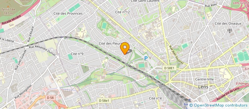 localisation de l'entreprise ASSOCIATION CULTURELLE ET TOURISTIQUE DES RETRAITES DE L'ARTOIS  LENS