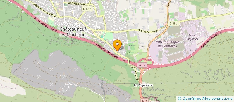 localisation de l'entreprise ASSOCIATION CULTURELLE FLAMENCA LOS RUFAOS  CHATEAUNEUF-LES-MARTIGUES