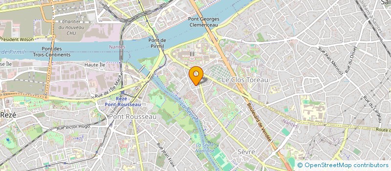 localisation de l'entreprise ASSOCIATION CULTURELLE FRANCO ANTILLAISE  NANTES