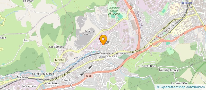 localisation de l'entreprise ASSOCIATION CULTURELLE FRANCO POLONAISE  LA RICAMARIE