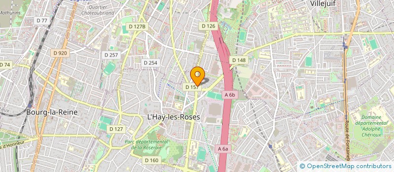 localisation de l'entreprise ASSOCIATION CULTURELLE FRANCO-PORTUGAISE DE L'HAY-LES-ROSES  L'HAY-LES-ROSES