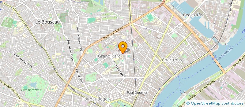 localisation de l'entreprise ASSOCIATION CULTURELLE FRANCO-PORTUGAISE RADIO OS LATINOS 33 à BORDEAUX