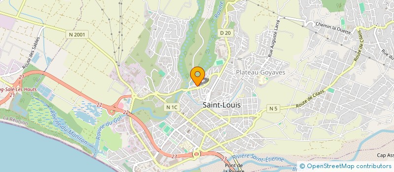 localisation de l'entreprise ASSOCIATION CULTURELLE INSERTION SPORTS ET LOISIRS à SAINT-LOUIS