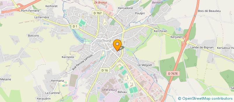 localisation de l'entreprise ASSOCIATION CULTURELLE INTERCOMMUNAUTAIRE LOCMINE ET ALENTOURS (ACILA)  LOCMINE