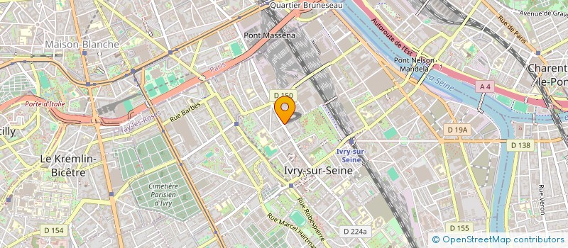 localisation de l'entreprise ASSOCIATION CULTURELLE ISRAELITE D'IVRY  IVRY-SUR-SEINE