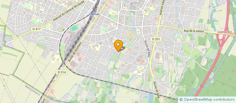 localisation de l'entreprise ASSOCIATION CULTURELLE ITALIENNE ROMAGNA MIA  COLMAR