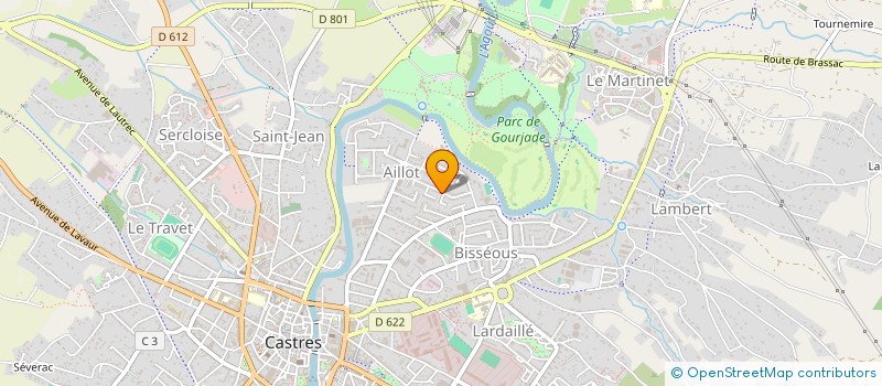 localisation de l'entreprise ASSOCIATION CULTURELLE JEUNES MAHORAIS DE CASTRES  CASTRES