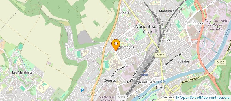 localisation de l'entreprise ASSOCIATION CULTURELLE KANA  NOGENT-SUR-OISE