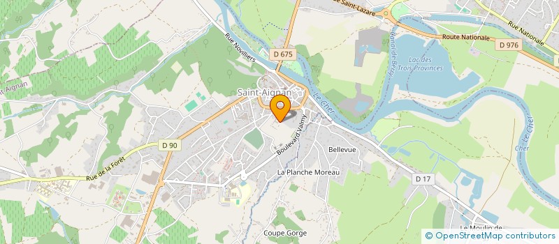 localisation de l'entreprise ASSOCIATION CULTURELLE LE CLOS DES BERNARDINES à SAINT-AIGNAN