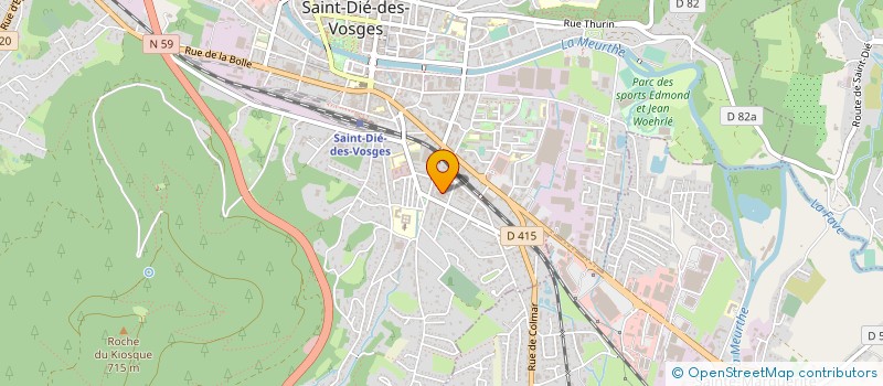 localisation de l'entreprise ASSOCIATION CULTURELLE LE PHARE  SAINT-DIE-DES-VOSGES