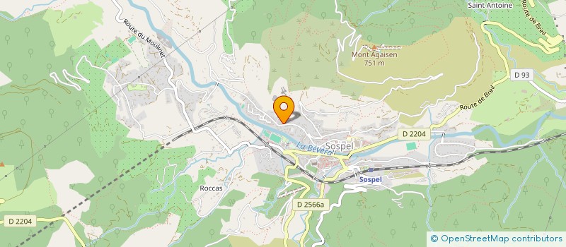 localisation de l'entreprise ASSOCIATION CULTURELLE LES BAROQUIALES  SOSPEL