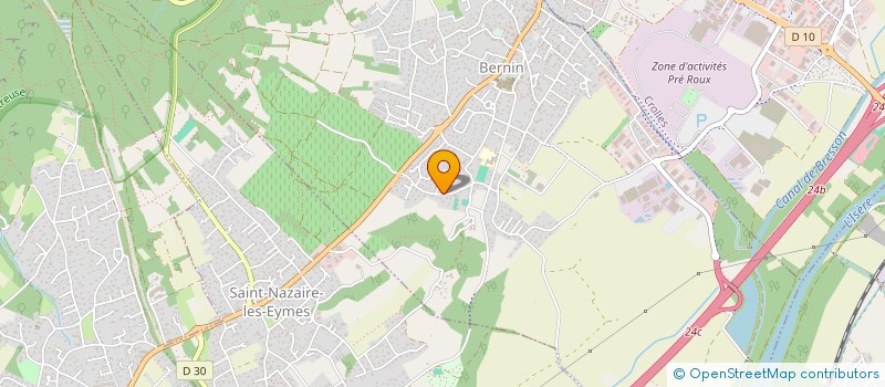 localisation de l'entreprise ASSOCIATION CULTURELLE LUSITANOS DO NORTO  BERNIN