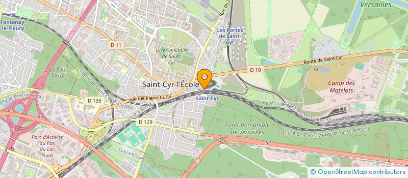 localisation de l'entreprise ASSOCIATION CULTURELLE LUSO-FRANCAISE DE ST CYR-L'ECOLE à SAINT-CYR-L'ECOLE