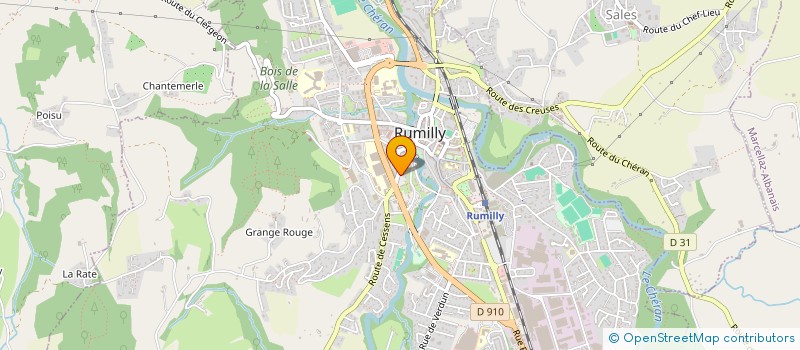 localisation de l'entreprise ASSOCIATION CULTURELLE LUSO-FRANCAISE RUMILIENNE  RUMILLY