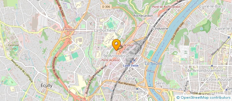 localisation de l'entreprise ASSOCIATION CULTURELLE MISERICORDIEU EN ACTION  LYON 9EME