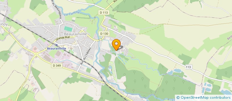 localisation de l'entreprise ASSOCIATION CULTURELLE MURIEL PONTIEUX  BEAURAINVILLE