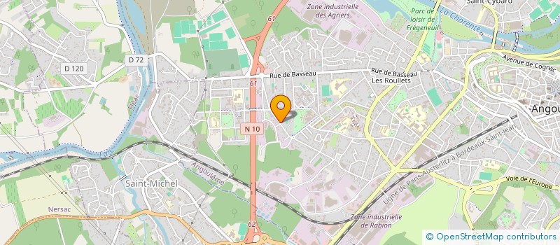 localisation de l'entreprise ASSOCIATION CULTURELLE MUSULMANE DE LA VILLE D'ANGOULEME ET DU DEPARTEMENT DE LA CHARENTE à ANGOULEME