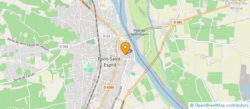 localisation de l'entreprise ASSOCIATION CULTURELLE MUSULMANE DE PONT SAINT ESPRIT  PONT-SAINT-ESPRIT