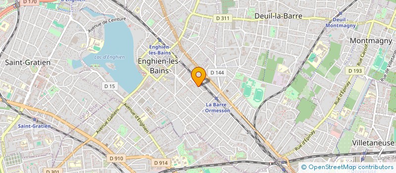 localisation de l'entreprise ASSOCIATION CULTURELLE NAREG  ENGHIEN-LES-BAINS