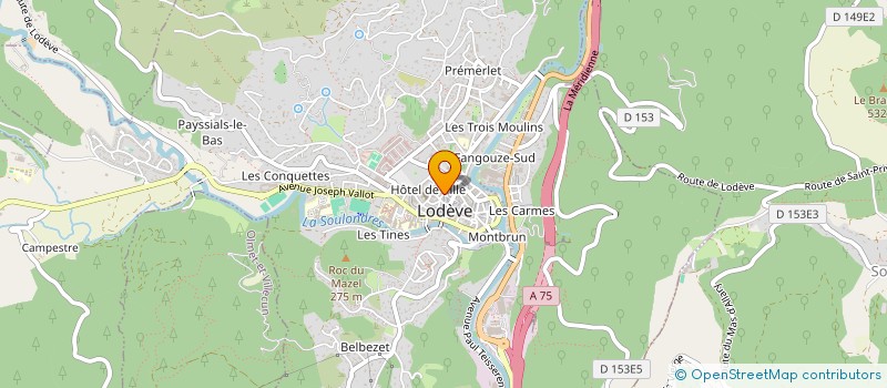 localisation de l'entreprise ASSOCIATION CULTURELLE O LODEVOISE à LODEVE
