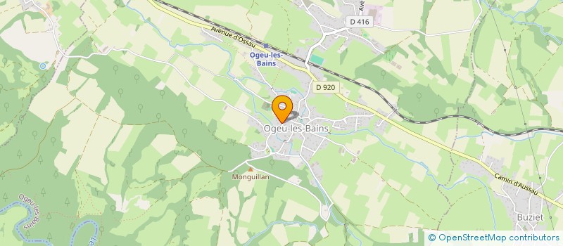 localisation de l'entreprise ASSOCIATION CULTURELLE OGEU AU FIL DU TEMPS  OGEU-LES-BAINS