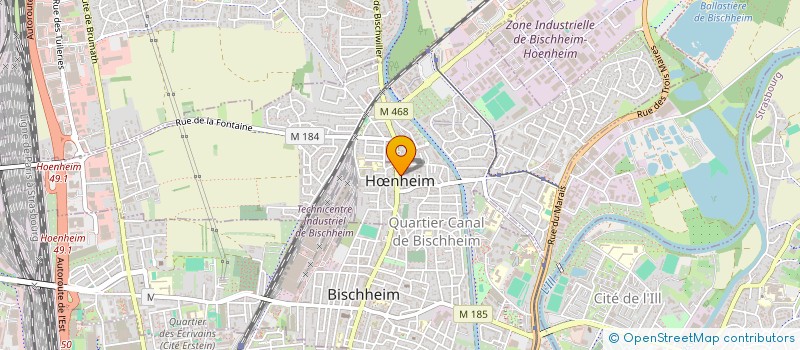 localisation de l'entreprise ASSOCIATION CULTURELLE ORTHODOXE ROUMAINE DE STRASBOURG ET ENVIRONS  HNHEIM