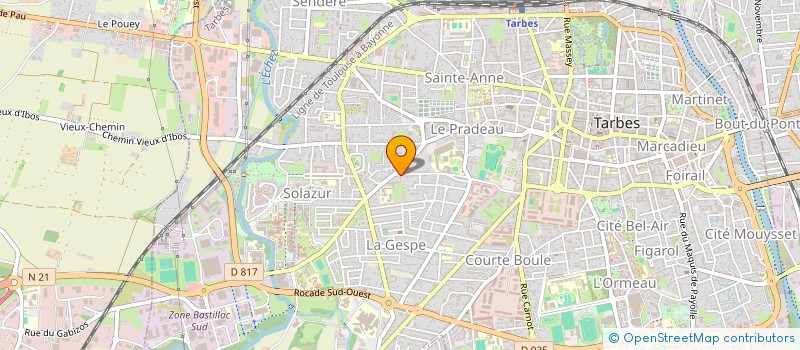 localisation de l'entreprise ASSOCIATION CULTURELLE OUVRIERE  TARBES