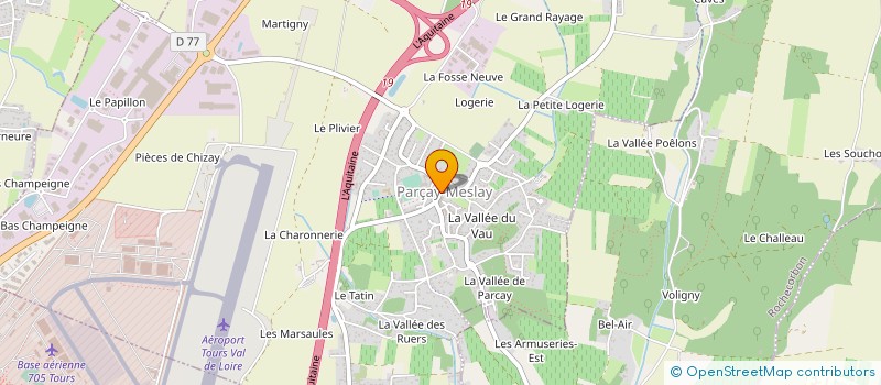 localisation de l'entreprise ASSOCIATION CULTURELLE PARCLLONNE  PARCAY-MESLAY