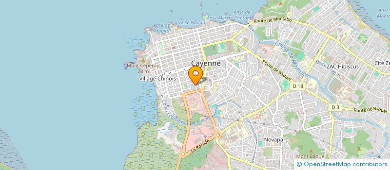 localisation de l'entreprise ASSOCIATION CULTURELLE POMME D'AMOUR  CAYENNE