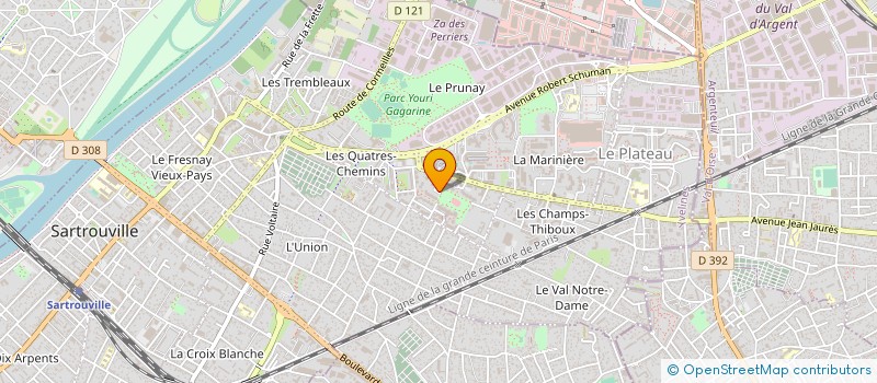 localisation de l'entreprise ASSOCIATION CULTURELLE POUR ENFANTS ET ADULTES à SARTROUVILLE