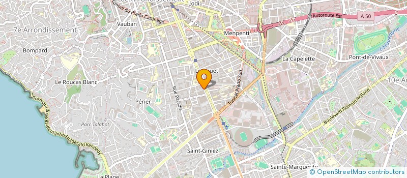 localisation de l'entreprise ASSOCIATION CULTURELLE POUR ENFANTS ET FAMILLES CANTA MONDE  MARSEILLE