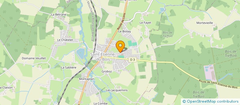 localisation de l'entreprise ASSOCIATION CULTURELLE POUR FAMILLE PERE INCOMPRIS (PINC)  SAINT-ETIENNE-DU-BOIS